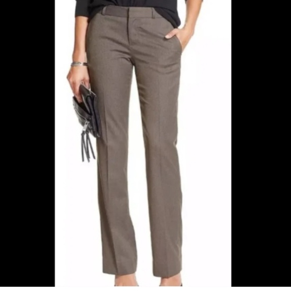 Banana Republic Wool and Cashmere olive green Straight Leg Pants